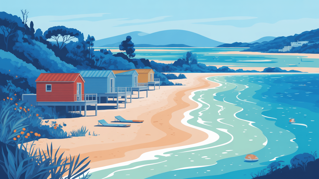 gruissan plage détente nature chalets pilotis