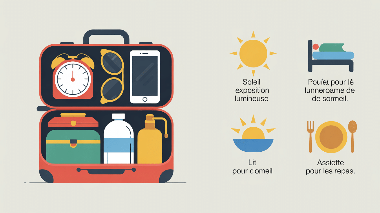 Valise conseils pratiques pour le décalage horaire Bali