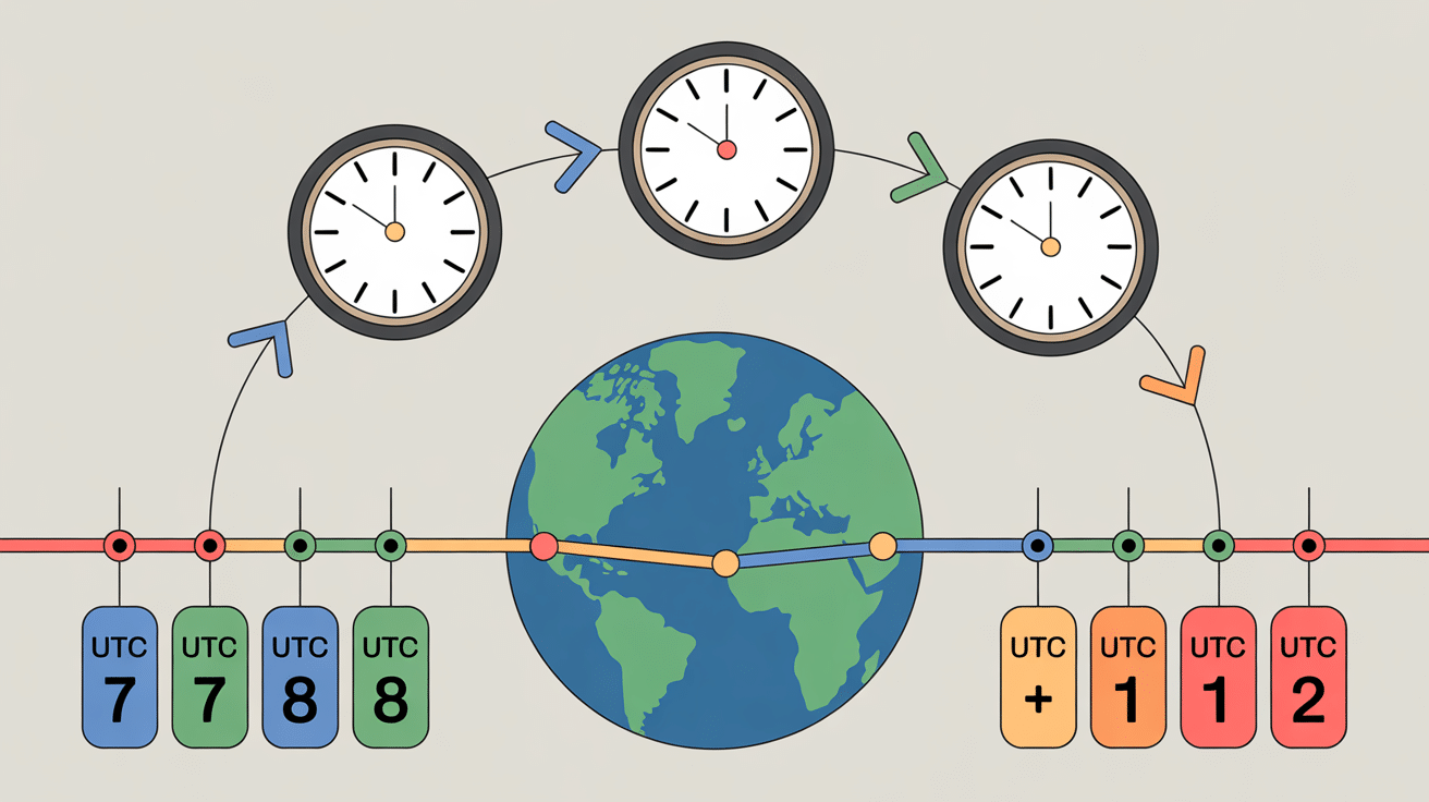 Comparaison fuseaux horaires Bali, Jakarta, Paris