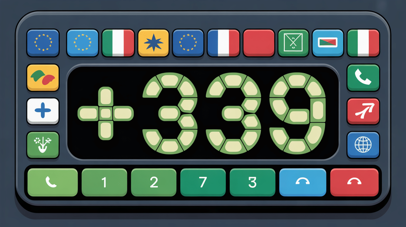 indicatif italie clavier telephone