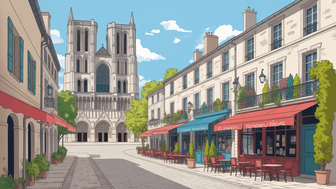 Rues médiévales et cathédrale de Lodeve