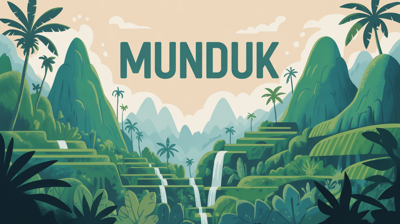 vue panoramique montagnes verdoyantes munduk avec plantations et brume