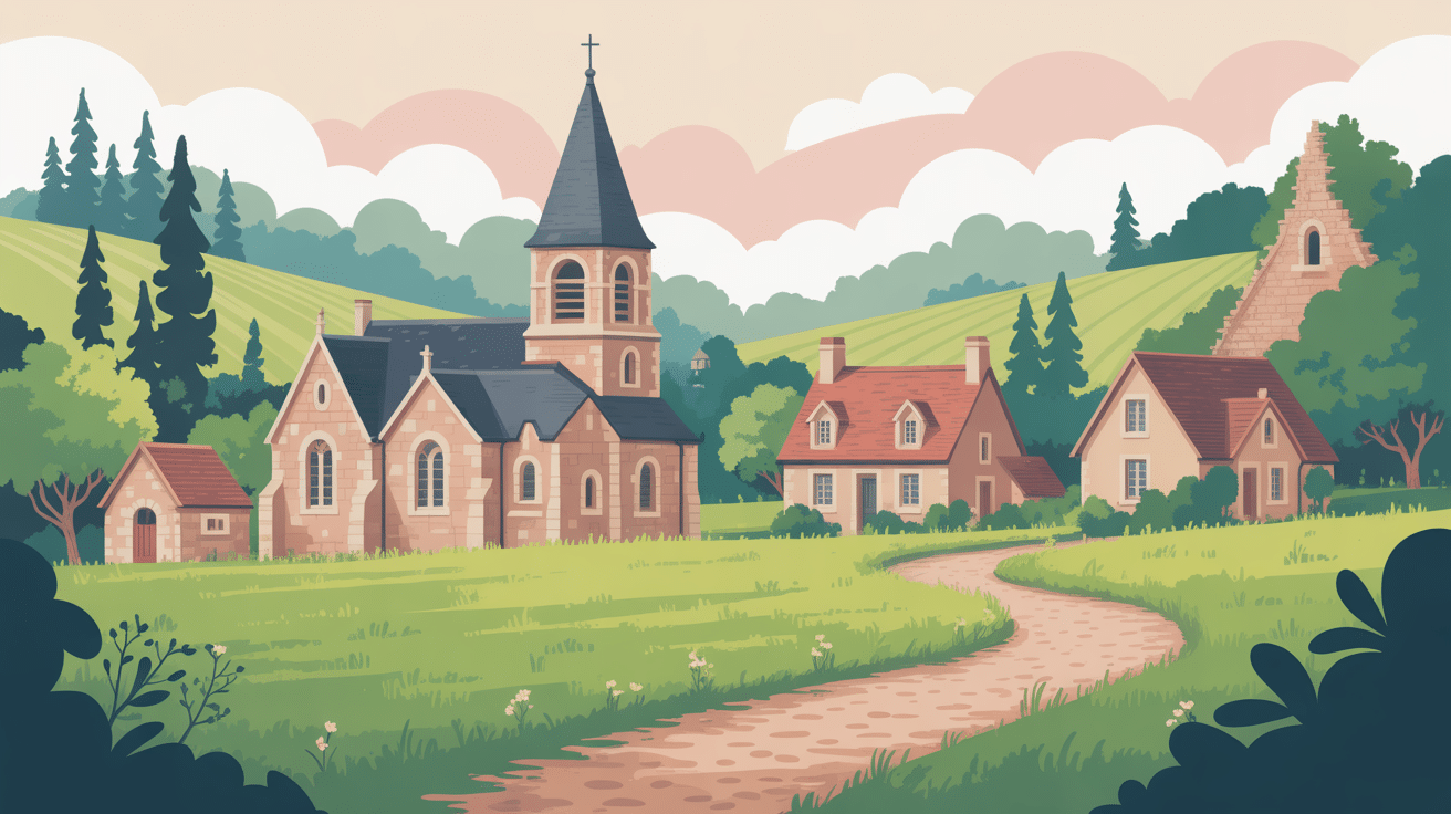 Église et bocage saint malo du bois