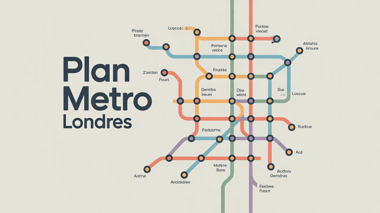 illustration plan metro londres moderne