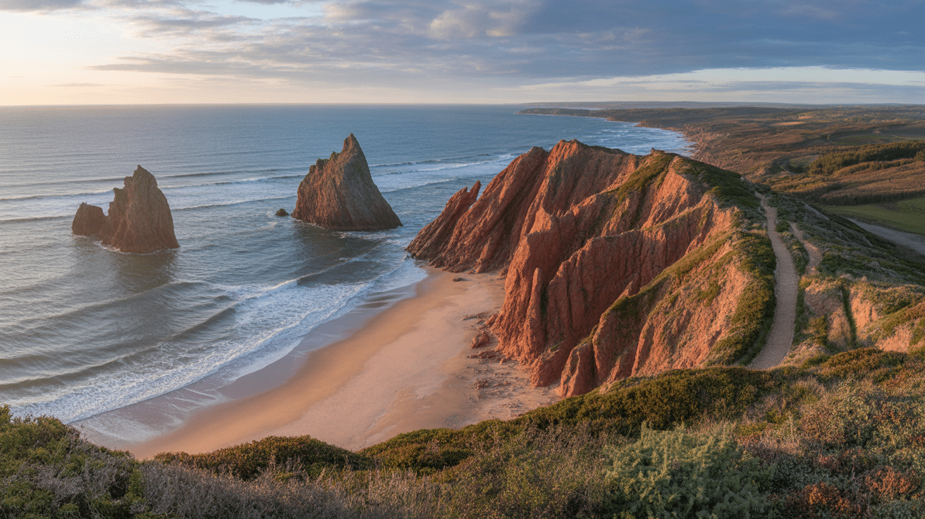 panorama randonnée pointe de pen hir sentier