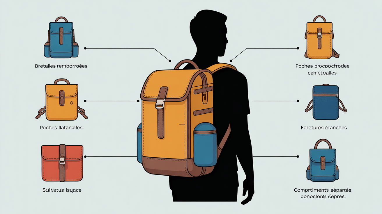 Sac a dos isotherme détails ergonomie et portage confort