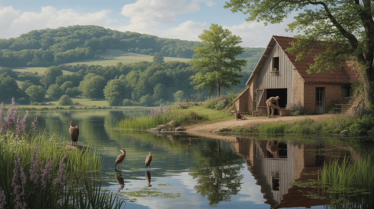 saint sauveur en puisaye nature étang potier artisan