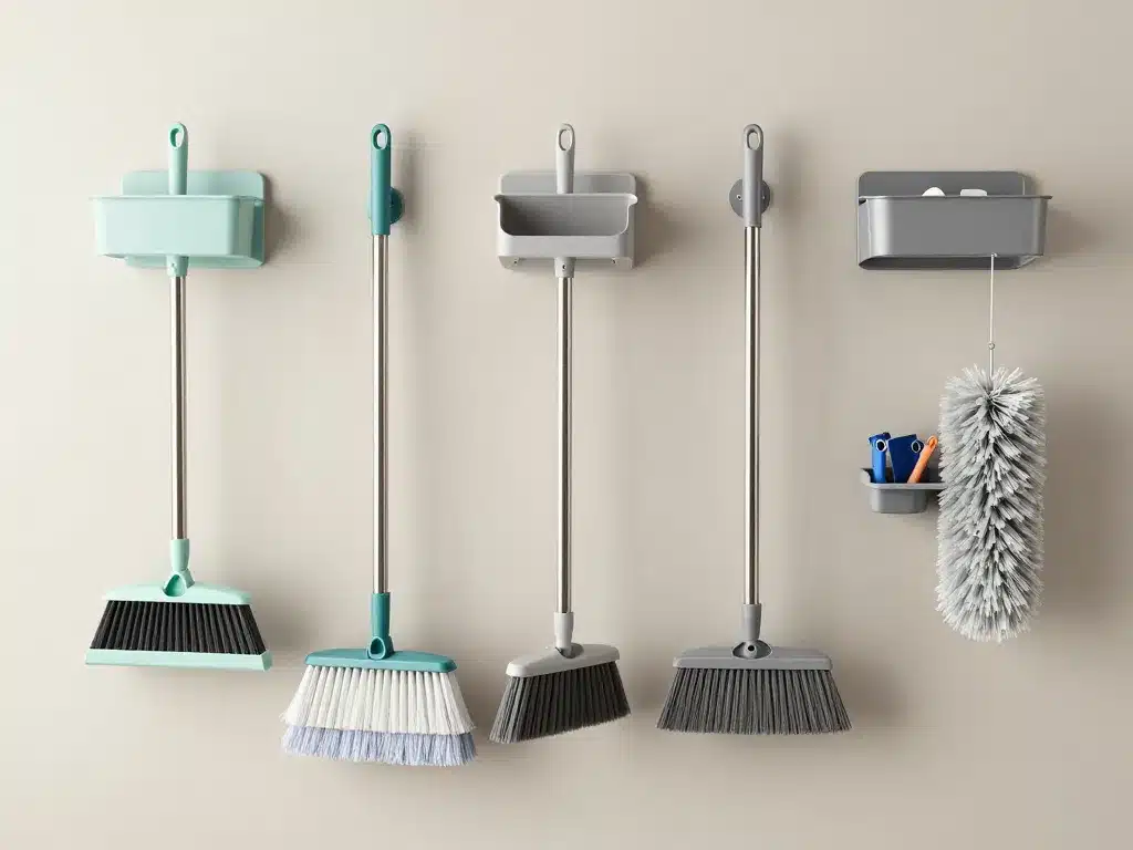 accroche balai mural différents supports muraux