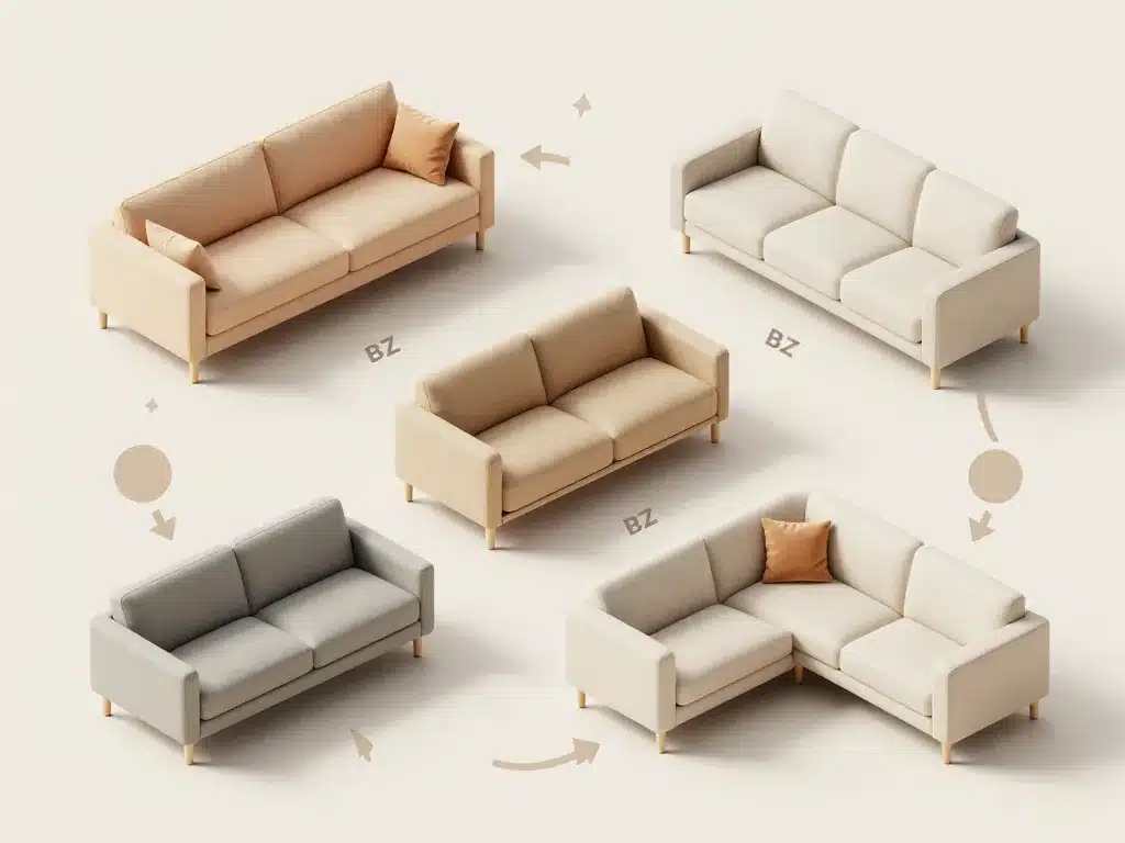 canapé convertible Convertible Center mécanismes et types