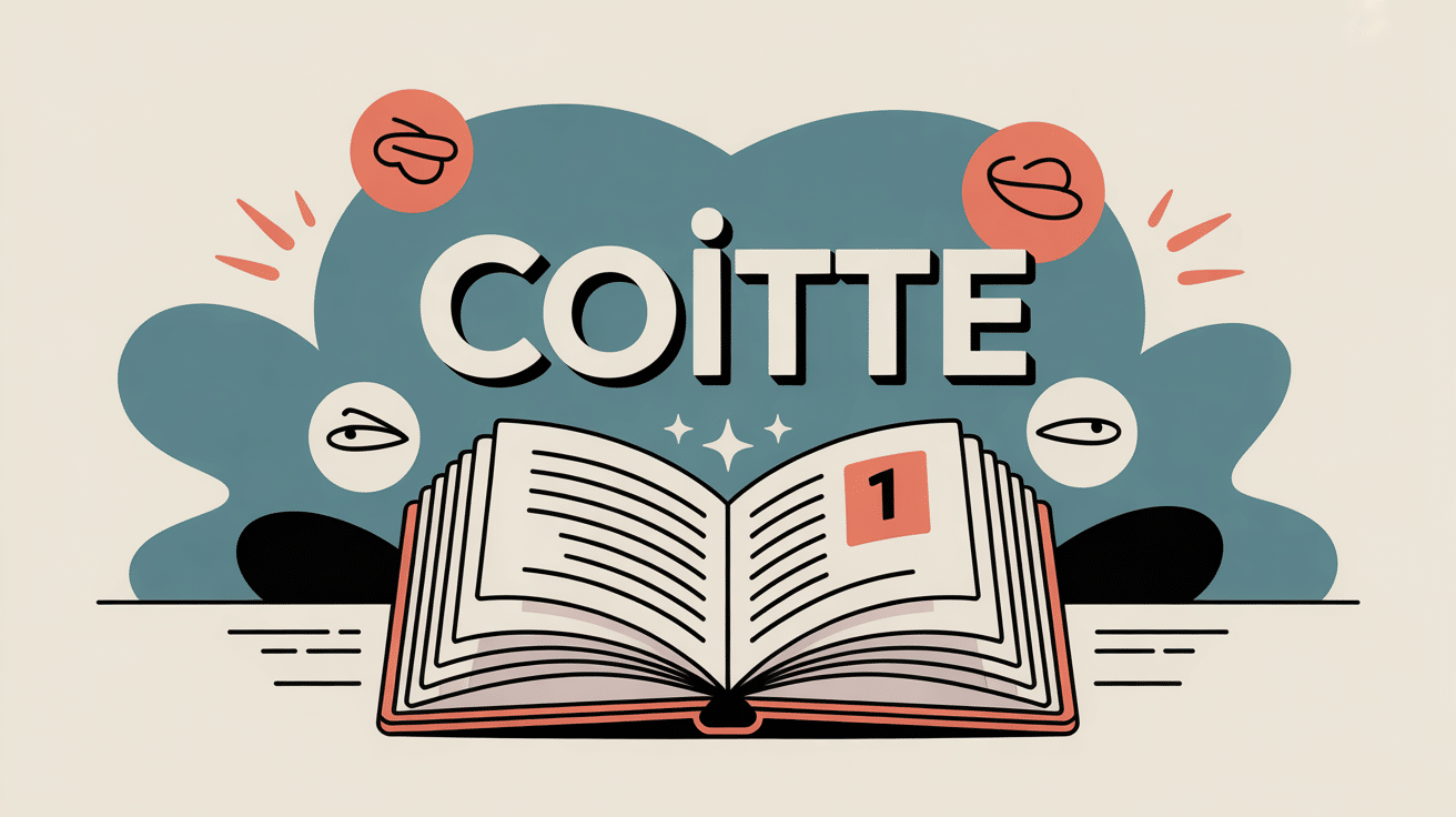 Illustration coitte dictionnaire confusion clarification