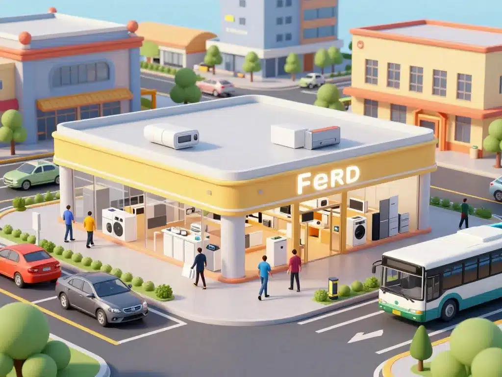 electrodepot plan de campagne accès parking magasin