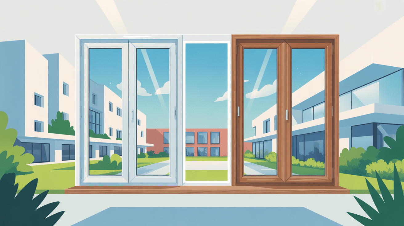 Illustration fenêtres Internorm haut de gamme PVC alu bois-alu