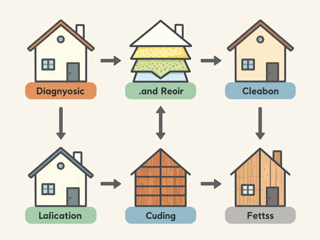 diagramme étapes habillage mur exterieur