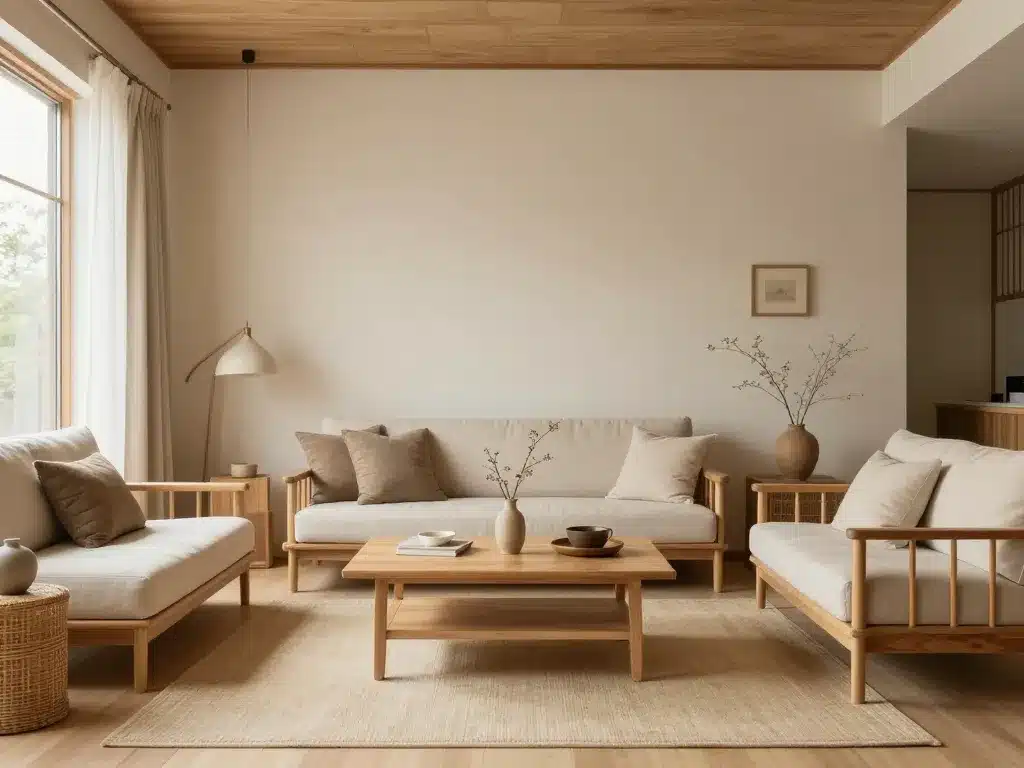 japonais deco couleurs naturelles mobilier minimal