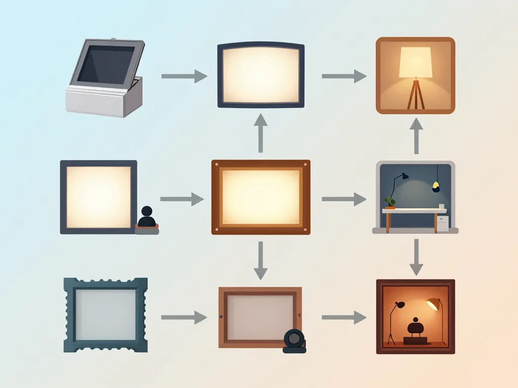 Diagramme choix lightbox modèles usages