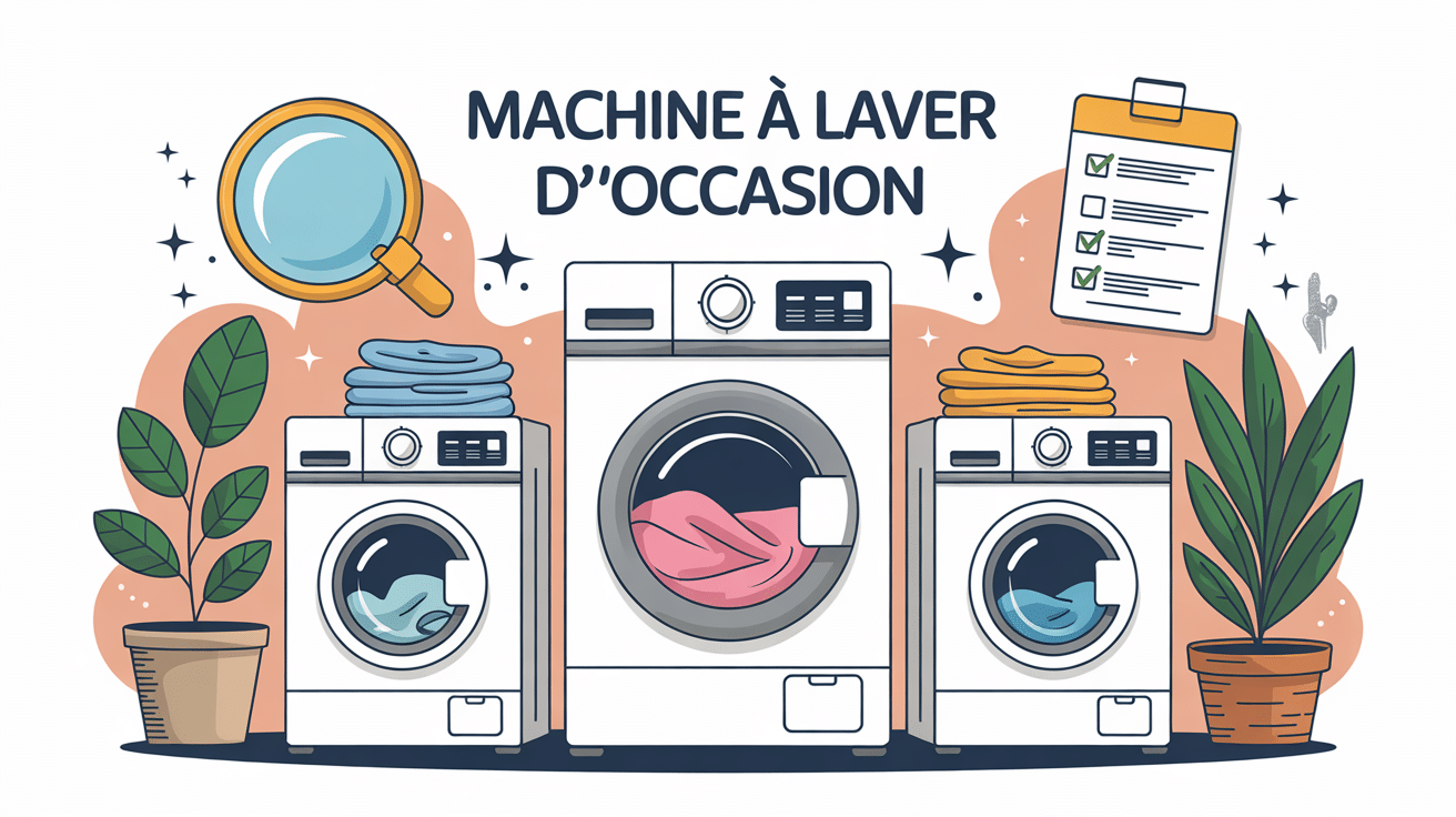 illustration achat machine a laver en occasion