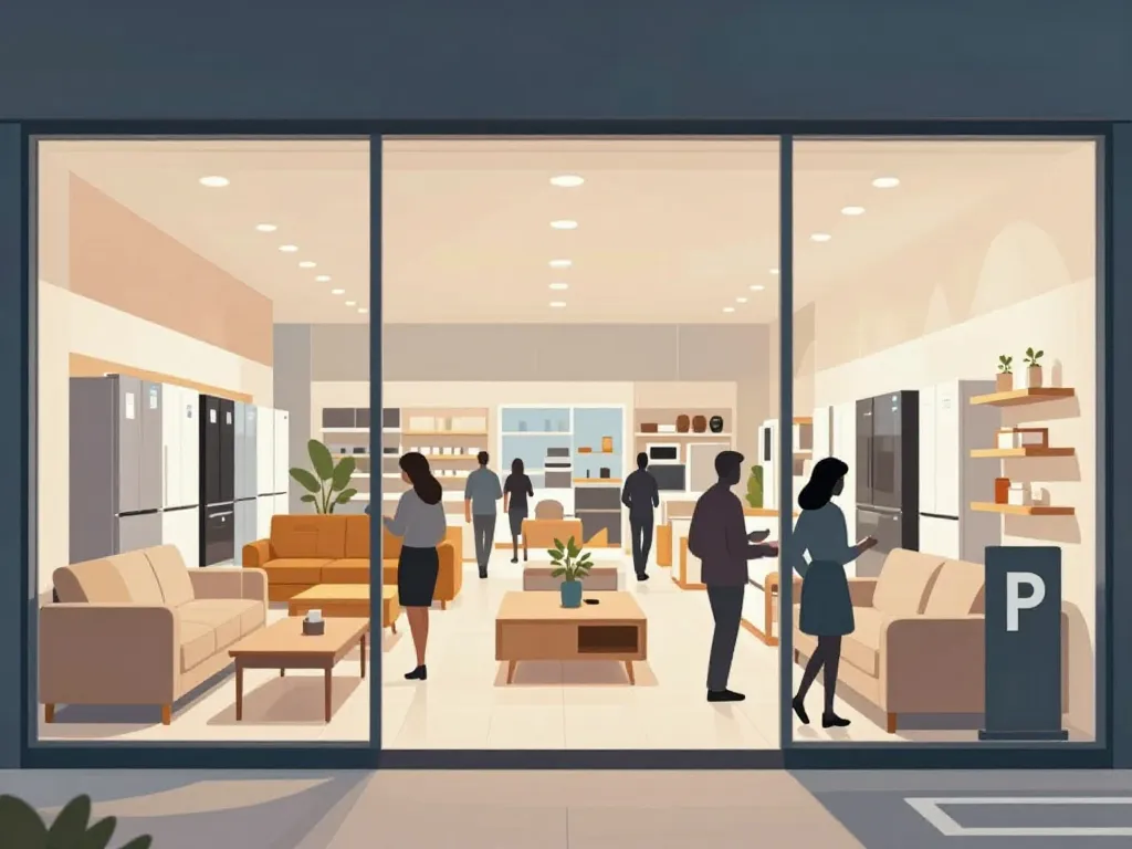 magasin but figeac intérieur rayons clients