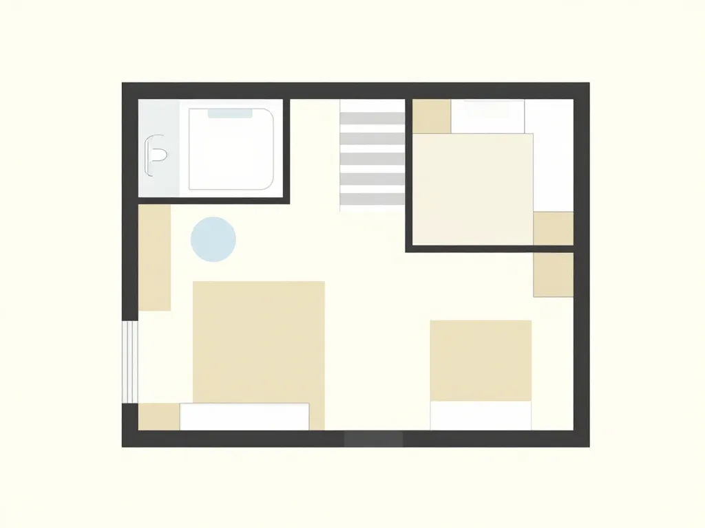 maison plan etage étage escalier salle de bain rangements