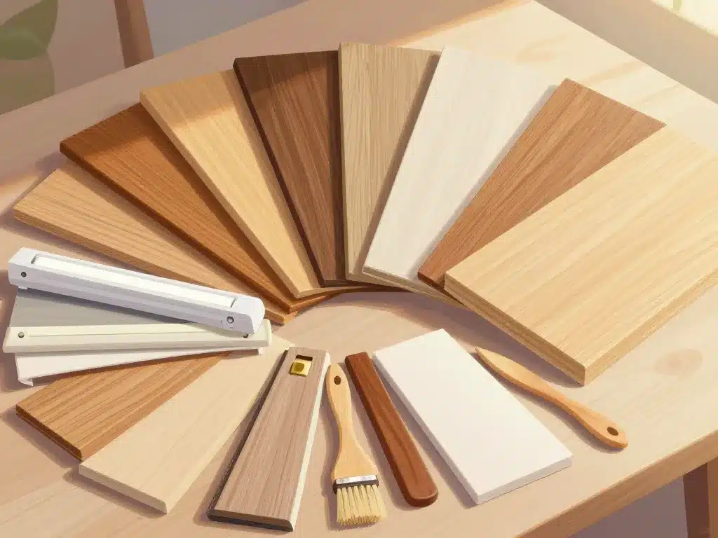 Illustration des matériaux et accessoires estrade en bois