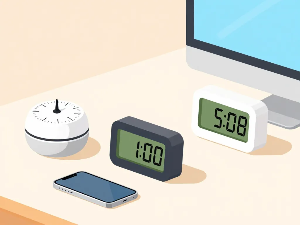 Différents minuteurs 15 minutes analogique digital en ligne