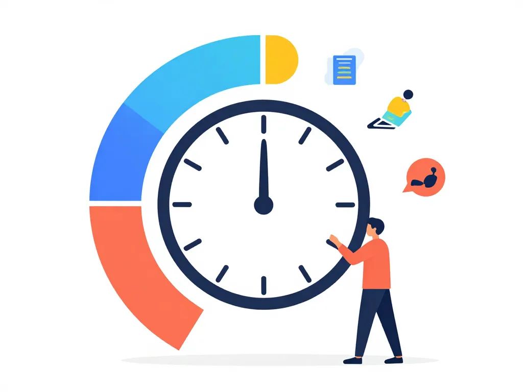 Personne utilisant minuteur 15 minutes pour gérer le travail