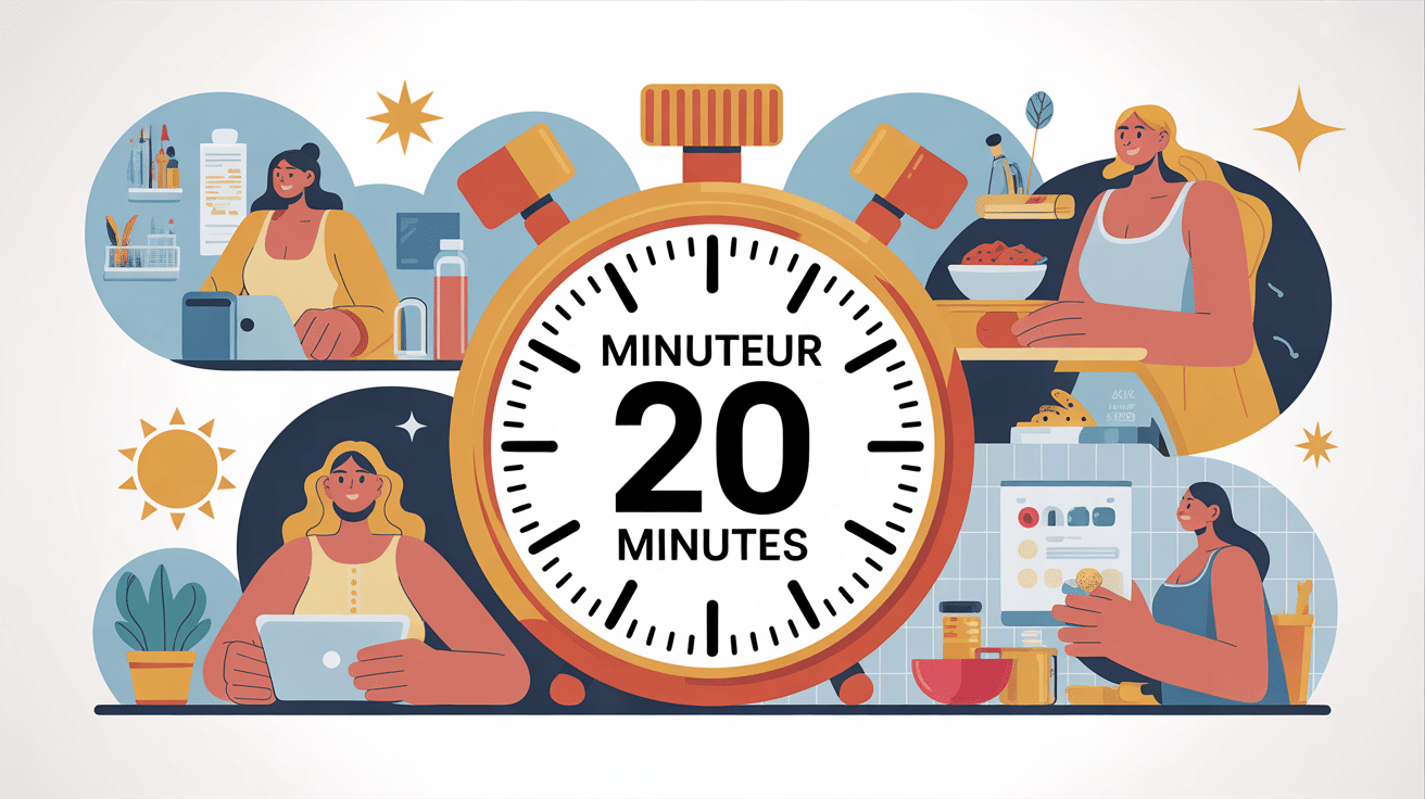 minuteur 20 minutes organisation productivité