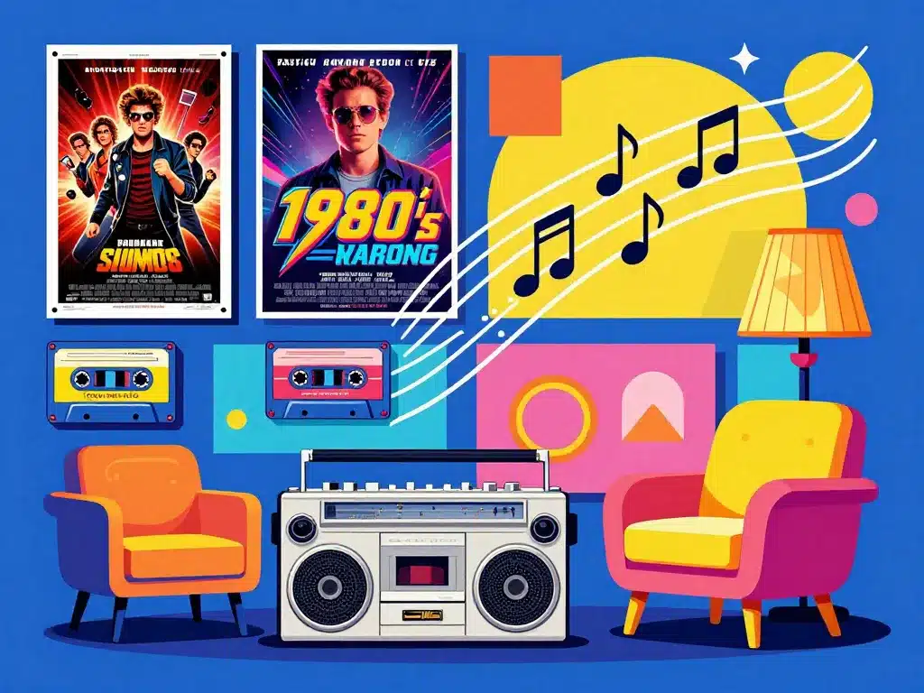 Culture pop deco musique objets des annees 80