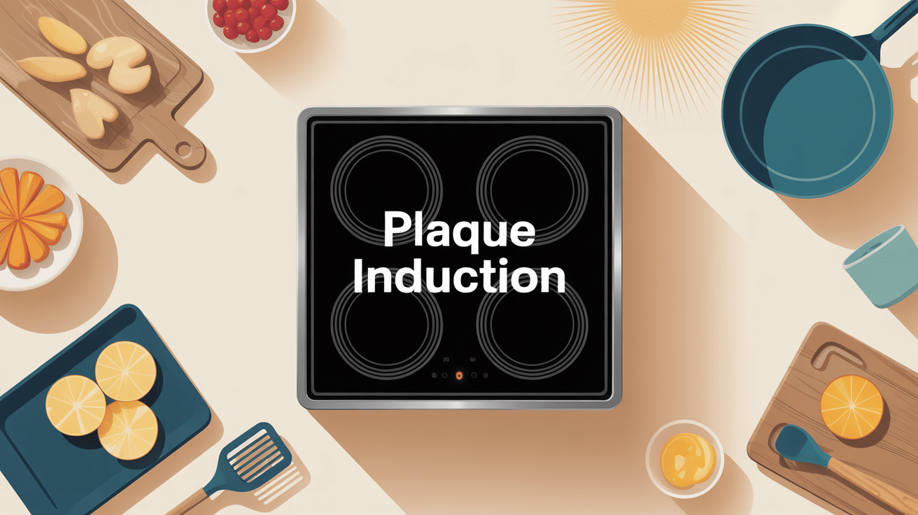 Illustration plaque induction meilleur pour cuisine