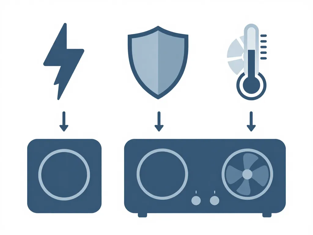 Diagramme critères techniques plaque induction meilleur