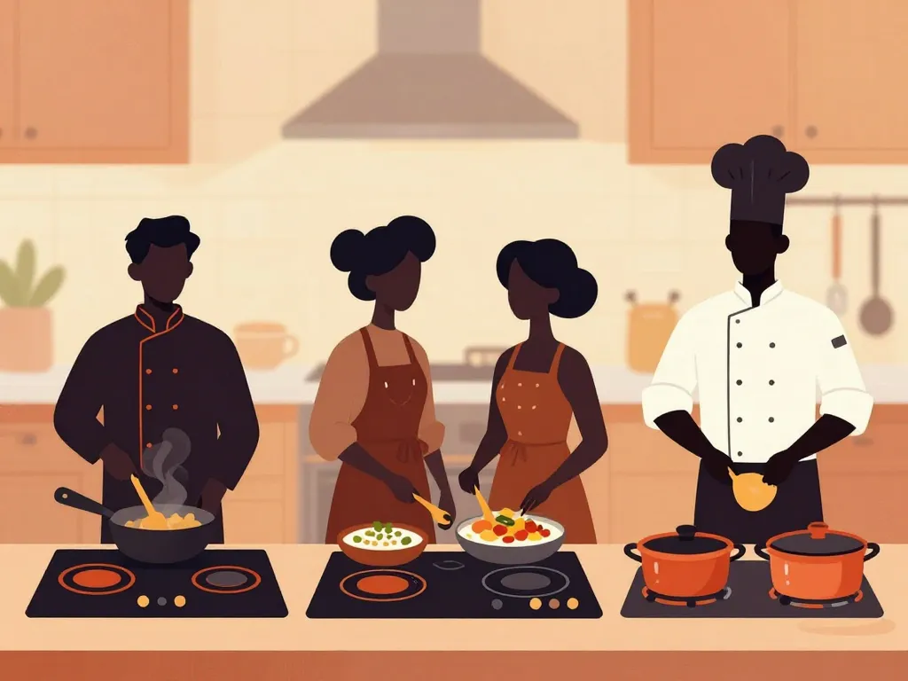 Scène plaque induction meilleur adaptés profils cuisinier