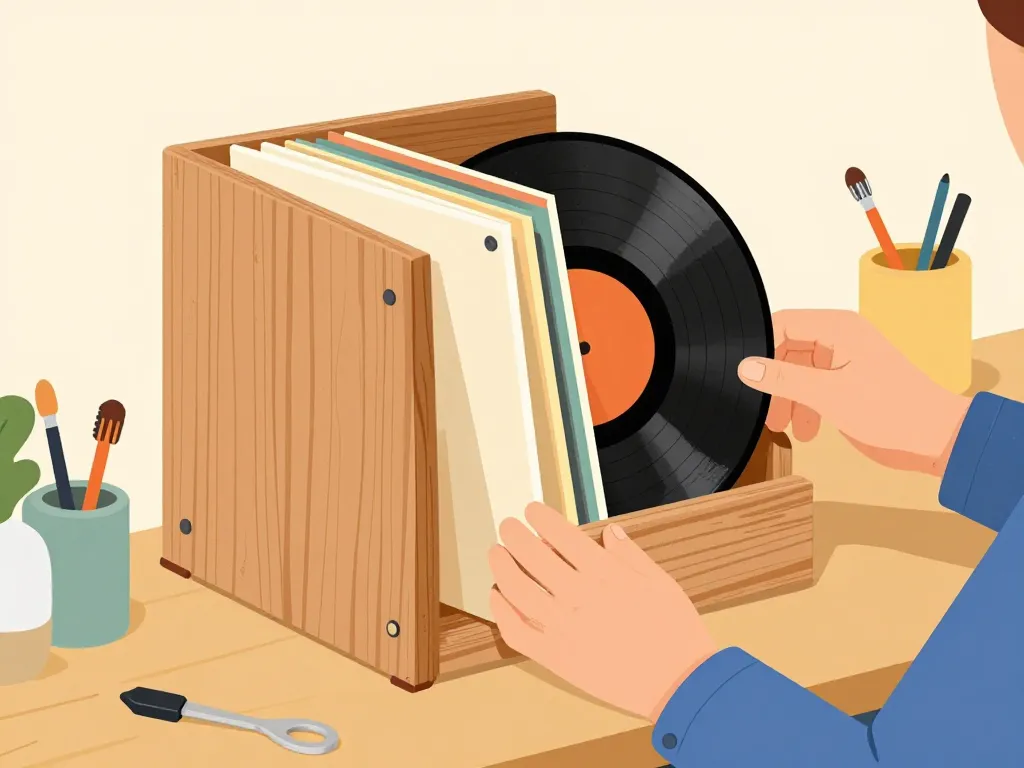 porte vinyle diy customisation originale