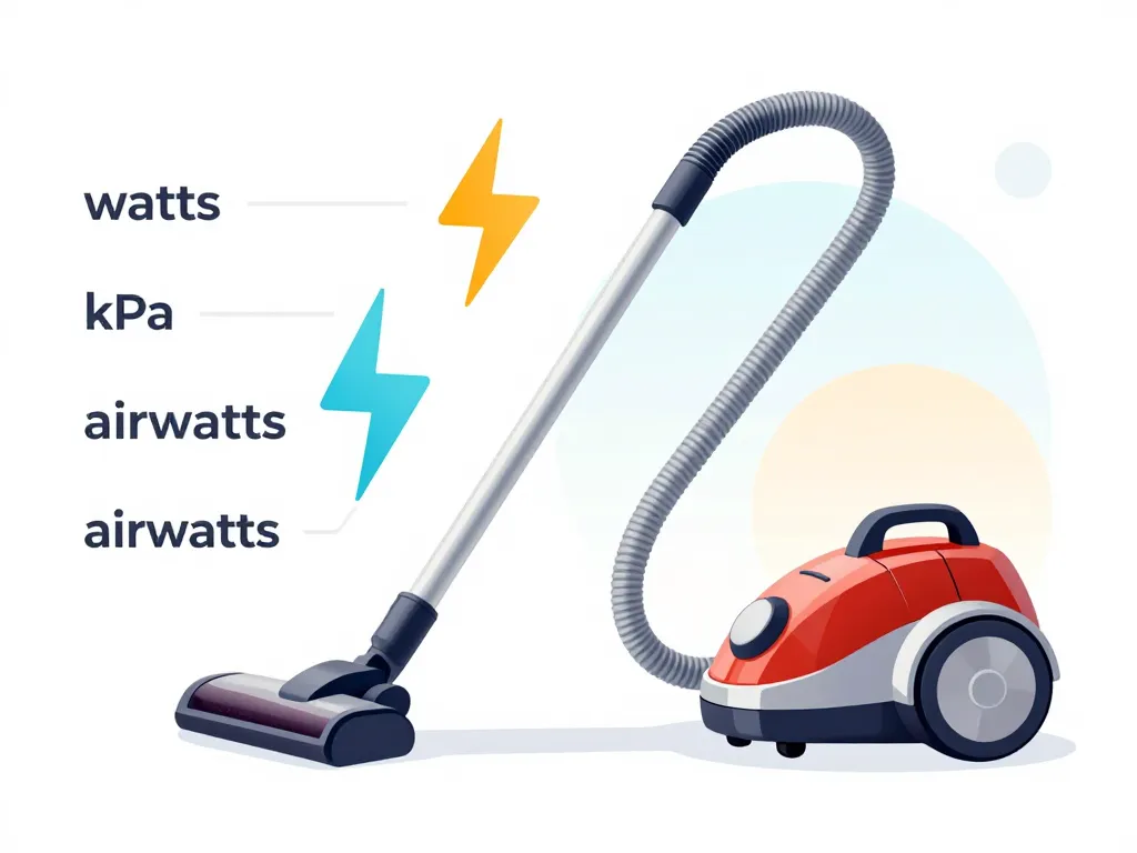quelle puissance pour un aspirateur schema comparatif watts kpa