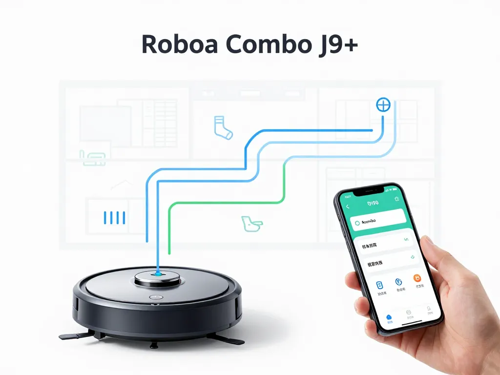 Roomba Combo j9+ navigation intelligente application smartphone