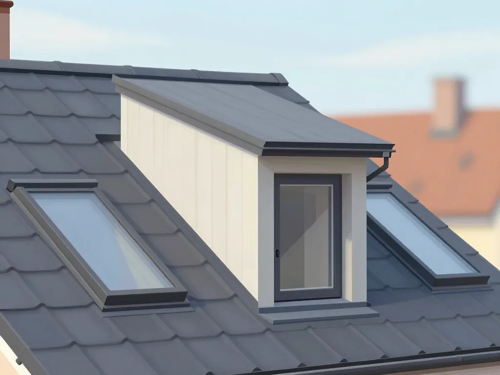 schéma toiture chien assis structure architecturale