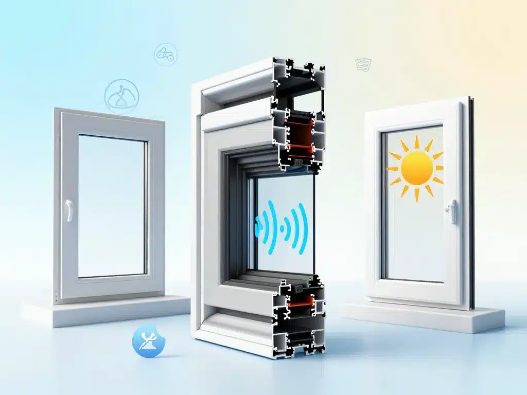 Coupe profils Veka PVC, durabilité, isolation, innovation