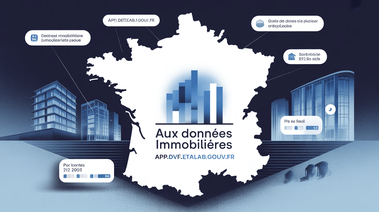 Visualisation de l’accès aux prix immobiliers via app.dvf.etalab.gouv.fr