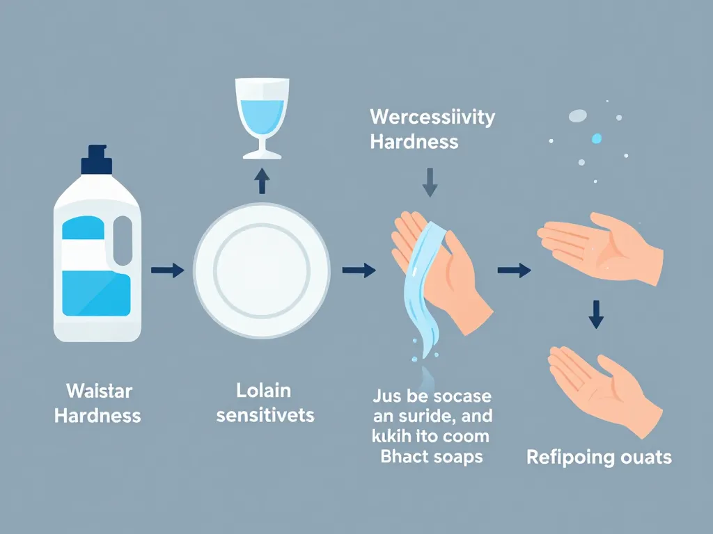 ajuster liquide vaisselle maison eau mains