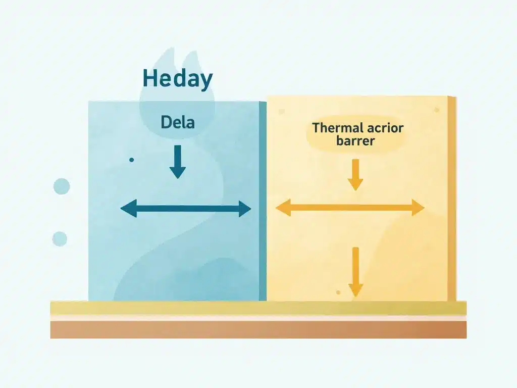 Schéma atouts techniques ouate de cellulose panneau isolation
