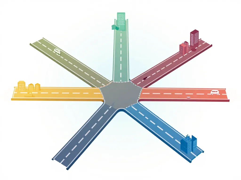 Symbolique carrefour complexe cinq avenues Marseille