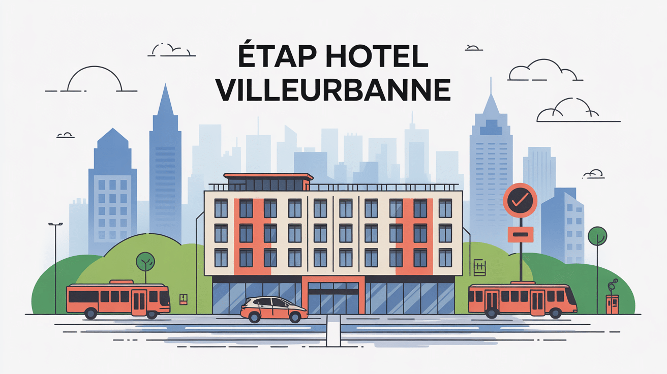 Illustration Etap Hotel Villeurbanne hôtel économique proche transports urbains