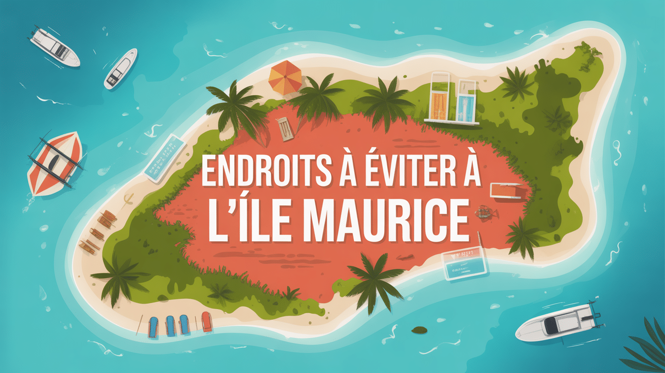 carte île maurice endroit à éviter illustration