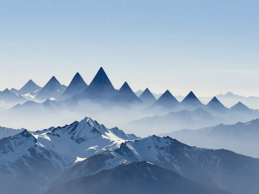 vue panoramique des quatorze sommets de plus de huit mille mètres