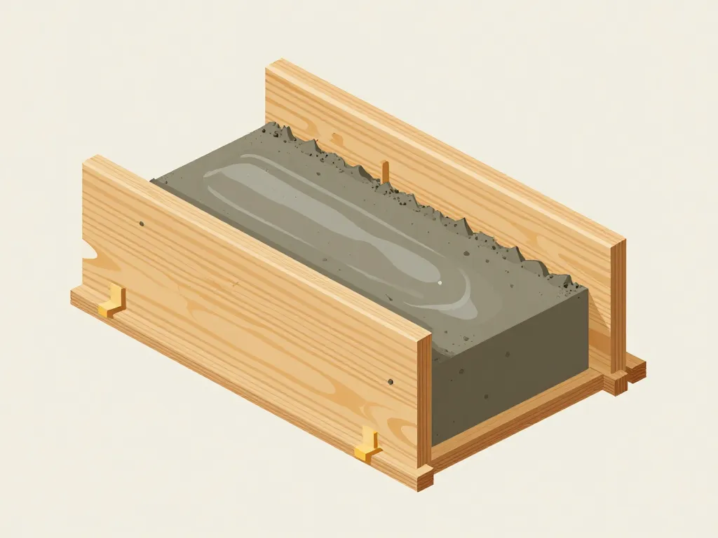 schéma planches de coffrage influençant le béton