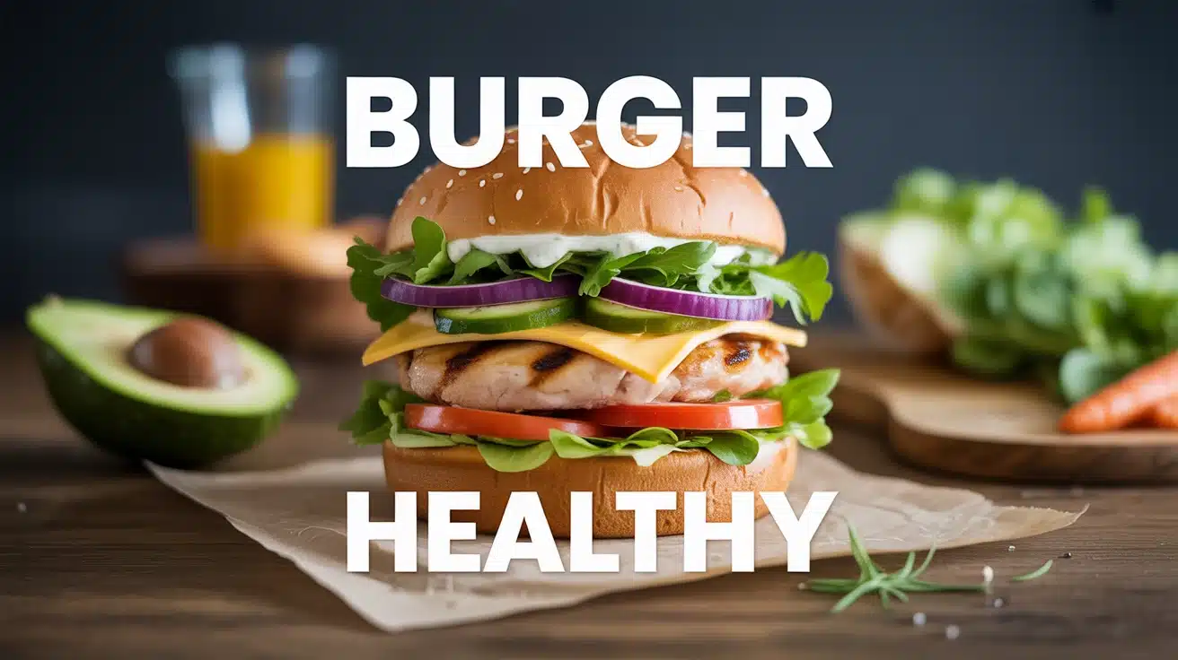 burger healthy avec avocat poulet grille legumes pain complet