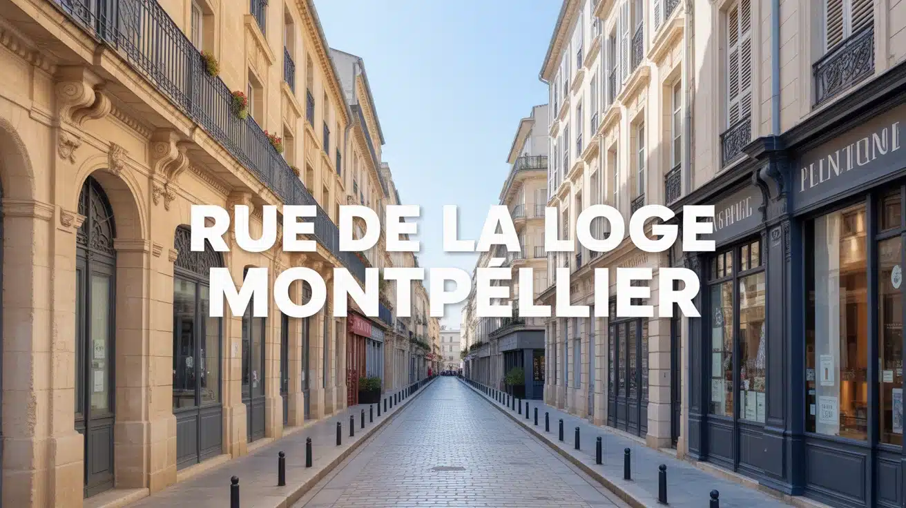 illustration vectorielle rue de la Loge Montpellier