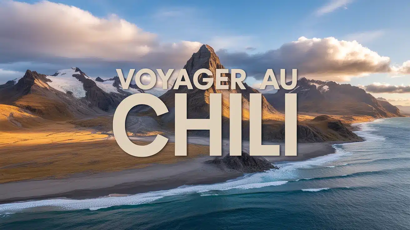 Paysage naturel du Chili avec montagnes et océan