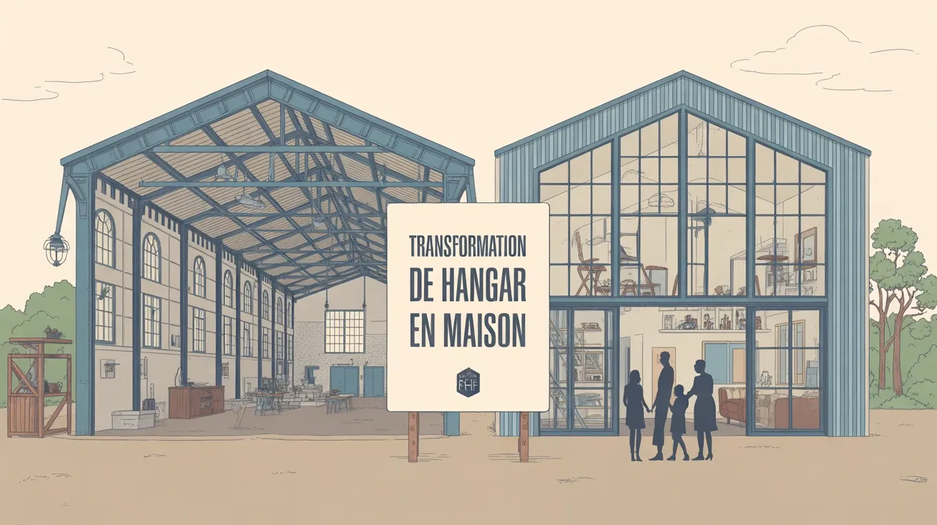 hangar aménagé en maison, avant après, rénovation