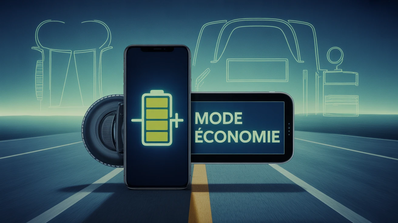 mode economie batterie smartphone et voiture