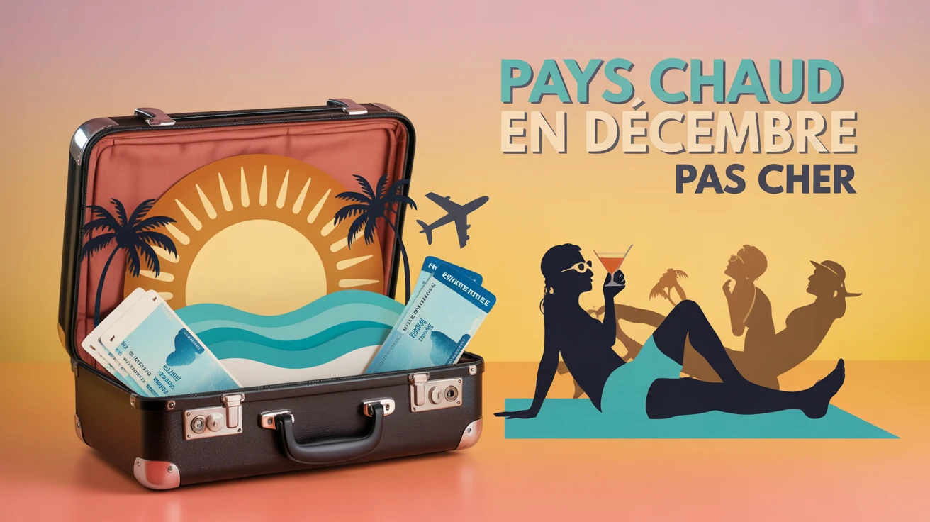Pays chaud en décembre pas cher, illustration vacances
