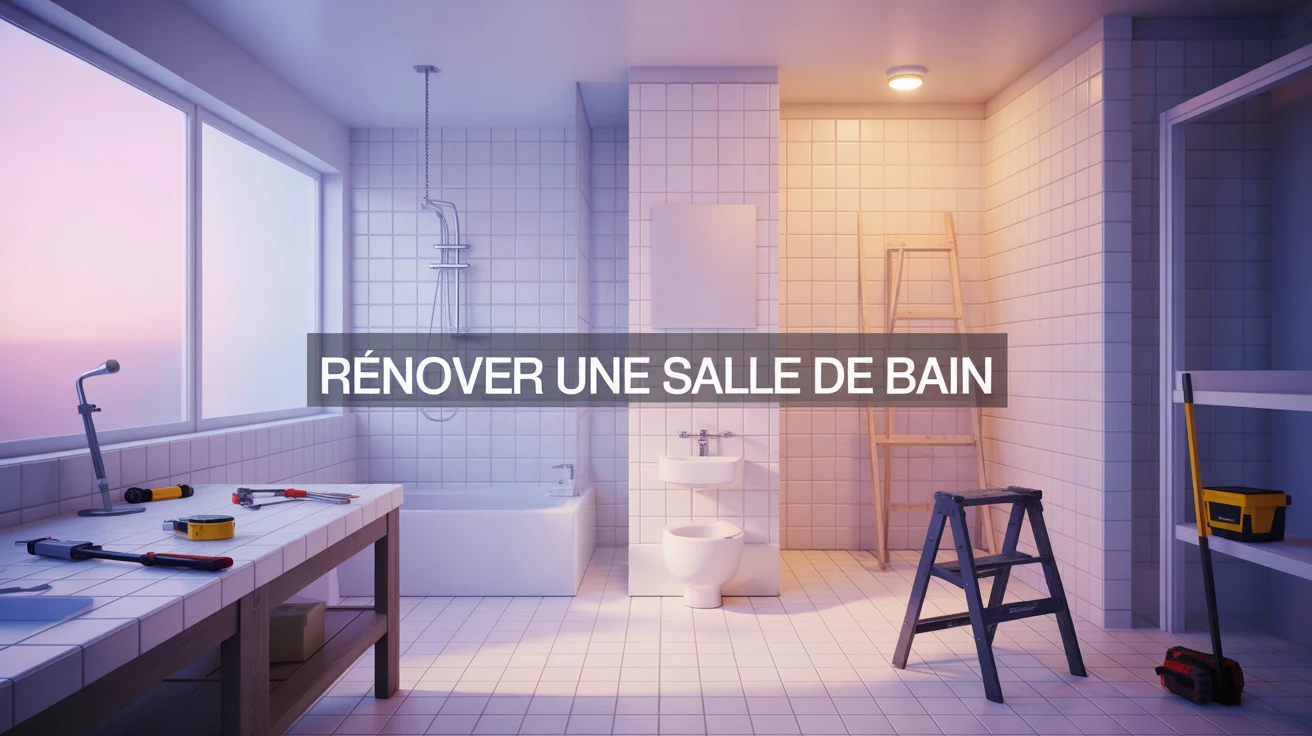 Renover une salle de bain outils et carrelage
